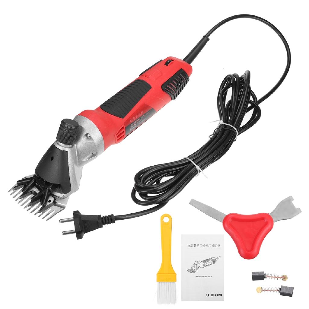 1500W 220V 13 Teeth 6 Gears Electric Sheep Shearing Cutter Scissor Goat Wool Shaving Adjustment Push Trimmer Tool Cutter Machine