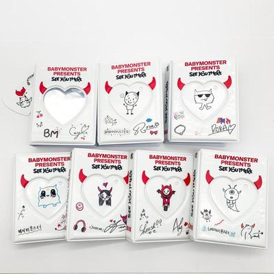 Kpop Idol Babymonster Fotoalbum Fotoalbum Idol Fan Držák na fotokarty Mini Album Úložiště fotografií idolu Sběratelská kniha Dárek
