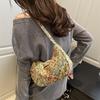 New Summer Large-capacity Tote Bag Painted Flower Casual Literary Shoulder Women's Bag