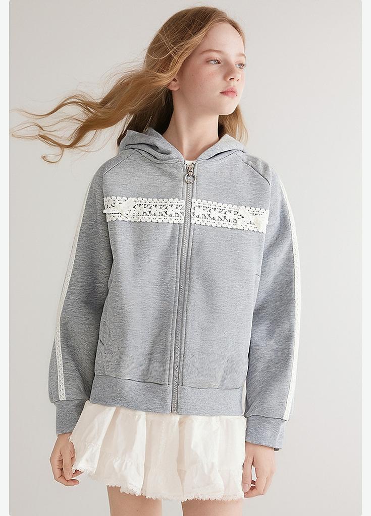 Eurowind Lace Coat Girls' Autumn Hooded Top