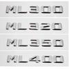 3D ABS Car Rear Trunk Sticker Tail Letter Badge Emblem for Mercedes Benz Style ML55 ML63 ML250 ML300 ML320 ML350 ML400 ML430