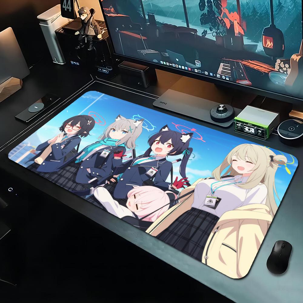 Blue Archive Mousepad Boy Pad Natural Rubber Gaming Mousepad Desk Mat Size For Gameing World Of Tanks CS GO Zelda