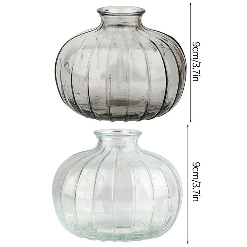 Glass Vase Decorative Flower Bottle Transparent Flower Vase Mushroom Bud Vase Home Decor Table Ornaments Mother'S Day Gifts