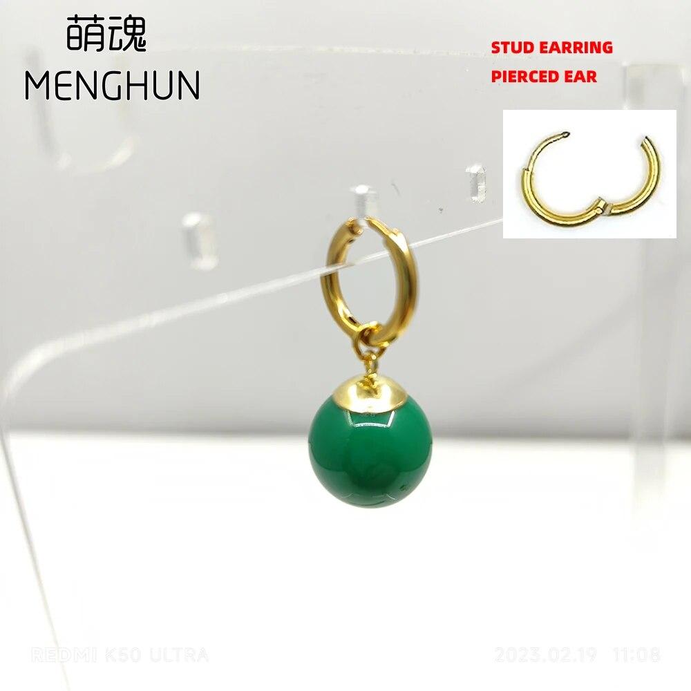 

Серьги в стиле аниме для косплея Серьги Potara желтые бусины зеленые бусины