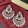 Silver Needle Diamond Flower Pearl Earrings: European & American Style, Exquisite, High-End, Versatile Fashion Ear Studs for Women