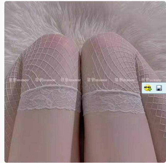 Susheng Sexy Summer Lace Fishnet Over-the-Knee Black Stockings A8