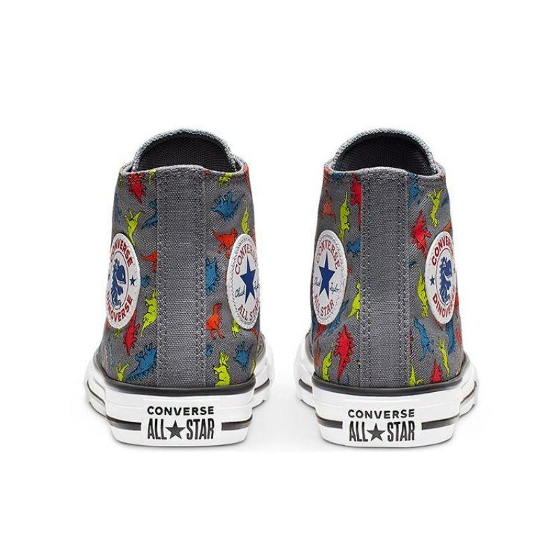 Converse Chuck Taylor All Star Teen High Canvas Shoes Comfort Cartoon Dinosaur Print 666200C