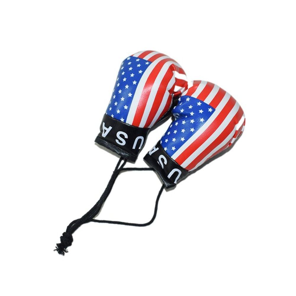 1 Pair Hanging Boxing Gloves Pendant Leather Mini Boxing Gloves  Girls Gifts