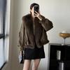 Womens Short Parka With Real Fox Fur Collar Thick Duck Down Cotton Puffer Jacket Winter 2026
