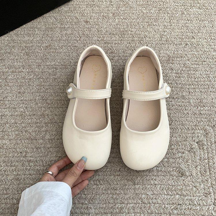 White French light mouth flat sole shoes women's new summer versatile skirt soft sole retro Mary Jane shoes