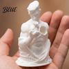 Palm-sized Decor Heart Warrior Figurine, 3D Printed Art Statue for Desk, Detailed Sculpture Minimalist Home Office, Creative Gift Compact Piece