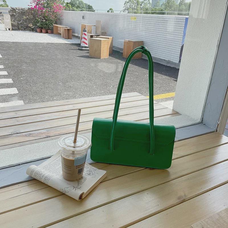 Bolsa de Ombro Axilar de Grande Capacidade para Mulheres Estilo Coreano 2025