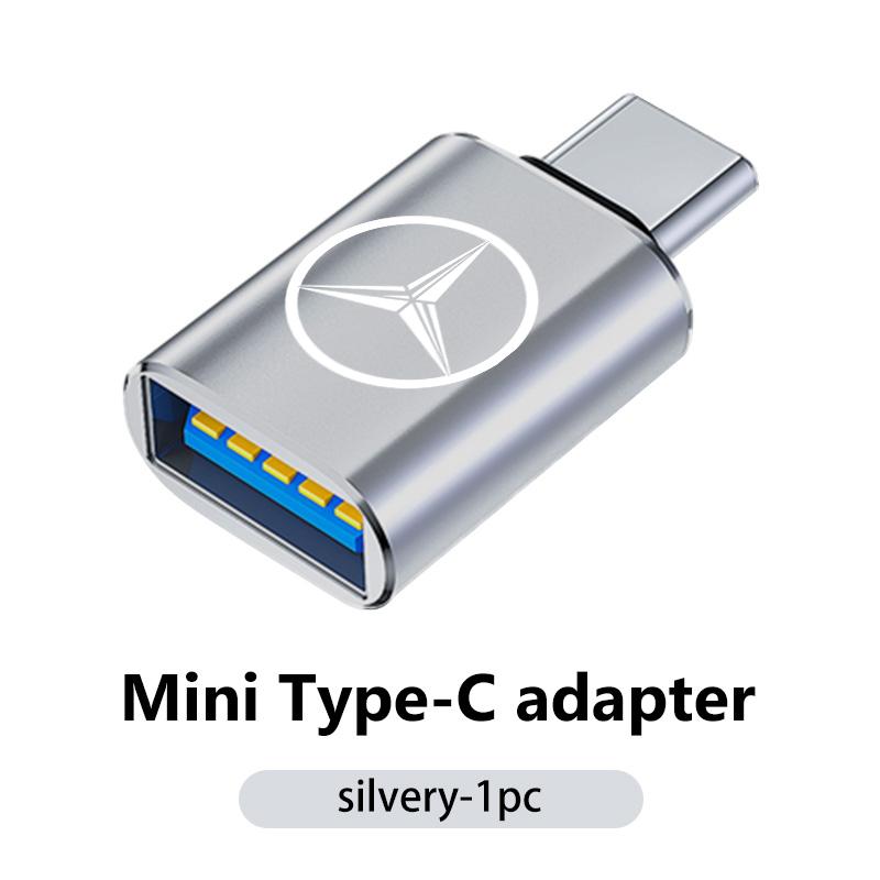 AABGR1 For Benz Car Type-C To USB Interface Mini Converter Charging Adapter Auto Accessories CITAN VITO SPRINTER CLS SLK Sport ML C200
