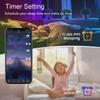 5V RGB Music LED Strip Kit, WiFi Smart Light, USB-Powered, Voice & Bluetooth Controlled.