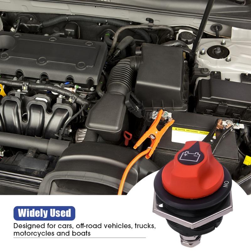 Spínač autobaterie Černý uzávěr Neodnímatelný DC bateriový spínač 50/100/200/300A Autobateriový spínač RV Ochrana napájení Příslušenství