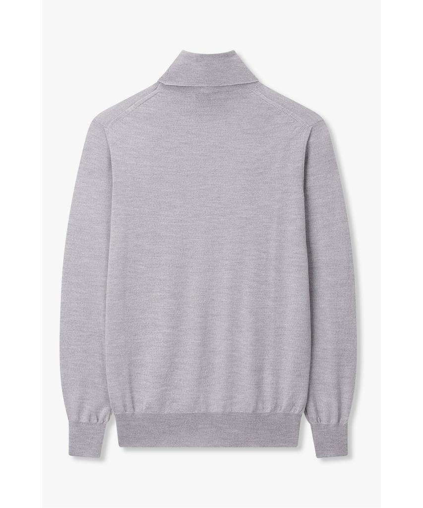 MAN ON THE BOON [Morgano] Turtleneck Wool Knit Pullover_Gray 4715313918