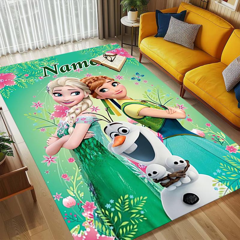 Personalized Name Fairy Tale Living Room Non-Slip Area Rug Soft Carpet for Bedroom Kids Playroom Sofa,Office Home Decor Doormat