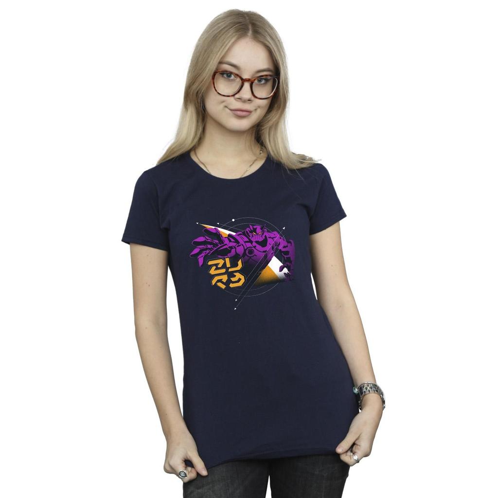 Disney Womens/Ladies Lightyear Zurg Space Circle Cotton T-Shirt