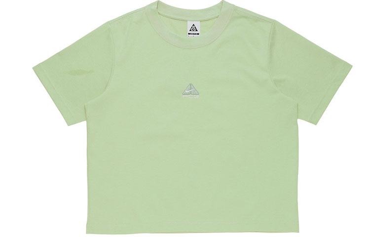 Nike ACG Women ss Embroidered Knit Crewneck T-Shirt Green DQ2907-343 M
