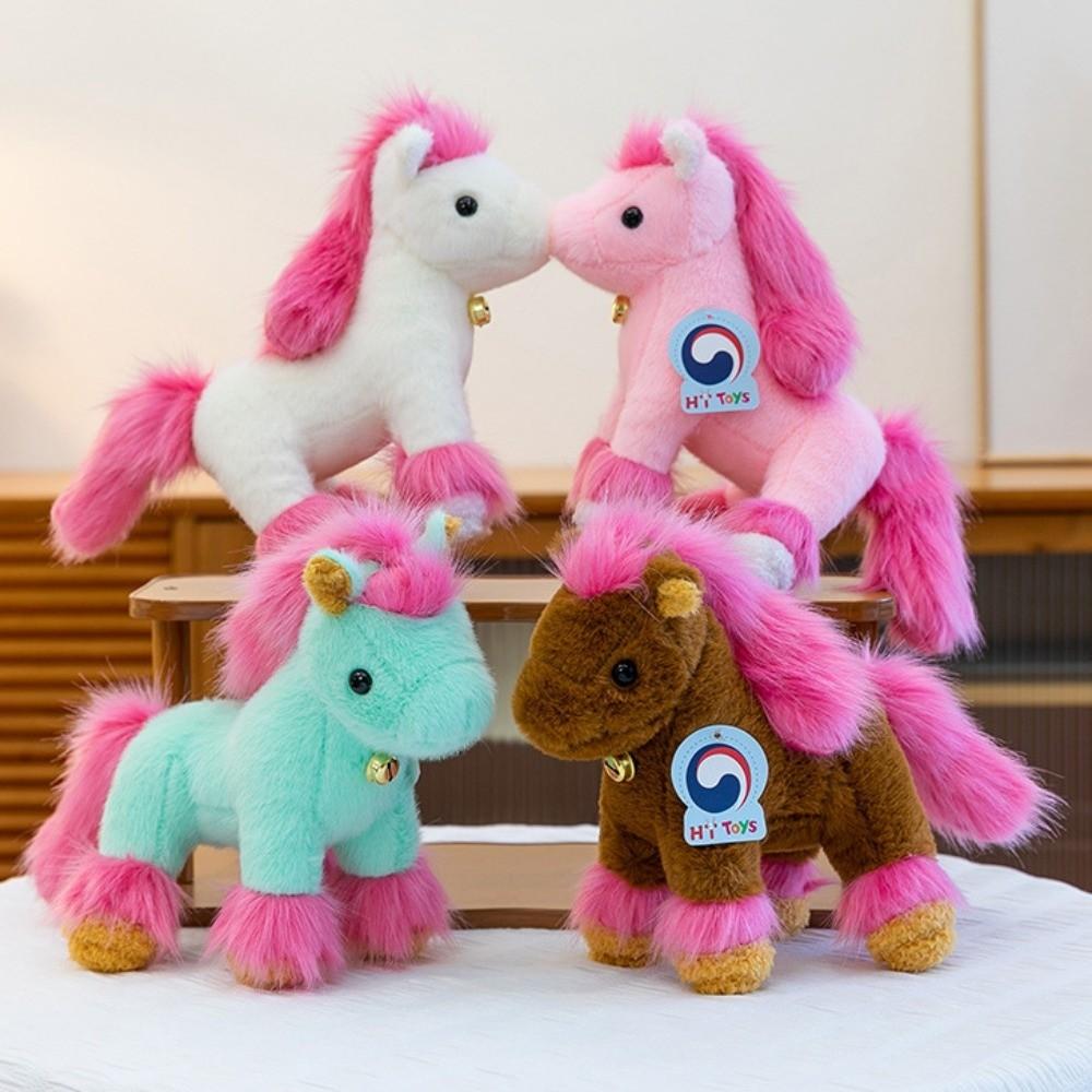 Bell 2026 Horse Plush Doll Mascot Zodiac Pony Figurine Plush Toys Stuffed Horse Toy Festive Decor