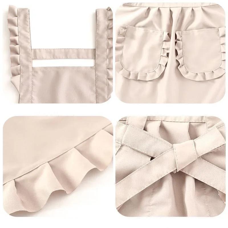 1 Stück Süßes Koreanisches Schürze Weiblich Nagelstudio Küche Kaffee Overalls Hauskochen Reinigung Ärmellose Schürze Dropshipping