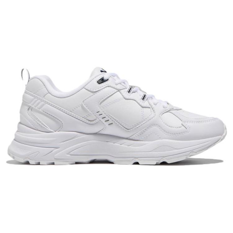 FILA Ranger Leather Low top Casual Shoes Unisex White Black Korean Style 1RM02256E_100