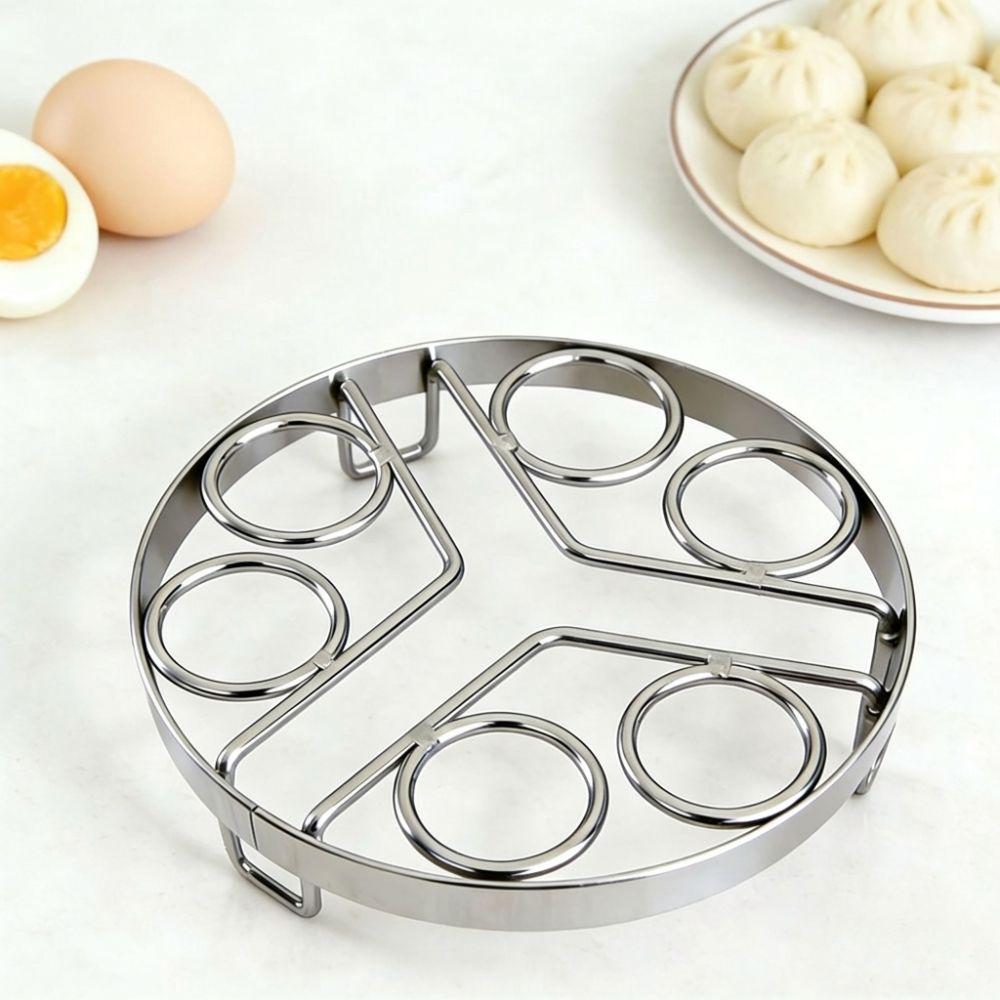 Heat Resistant Stainless Steel Steamer Rack Thickened Egg Steaming Tray Pot Steaming Stand  Kitchen