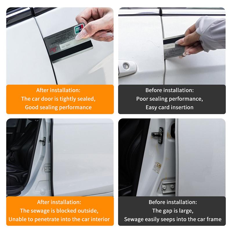 1 Piece Auto Sealant Strips 80Cm Car Door Edge Seal Strip Rubber B-Pillar Weatherstrip Soundproof Dustproof Car Accessories