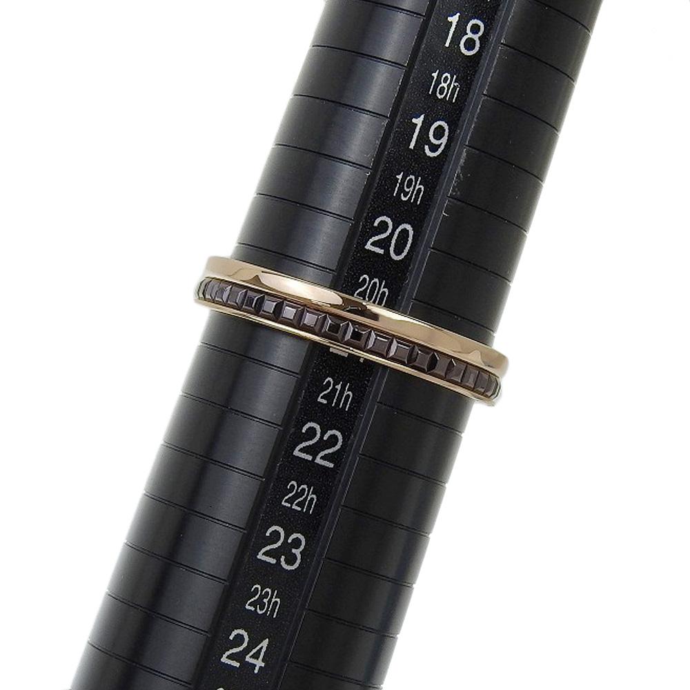 Boucheron Cattle Ring Classic Ring K18 Pink Gold #9.9(US Size) 5g Mens Used