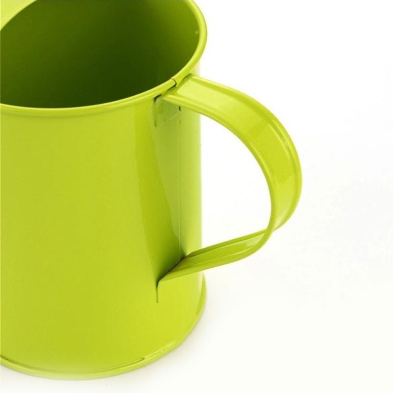 Indoor Garden Plant Watering Can Rust Resistant Iron Watering Pot with Bright Color for Easy Watering and Planting Use
