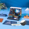 Zeitstück Kalender 2027 Schreibtischkalender Mit LED-Licht 3D Abreißkalender Papier Schnitzkunst Notizblock Notizbuch Geschenk Heimdekoration