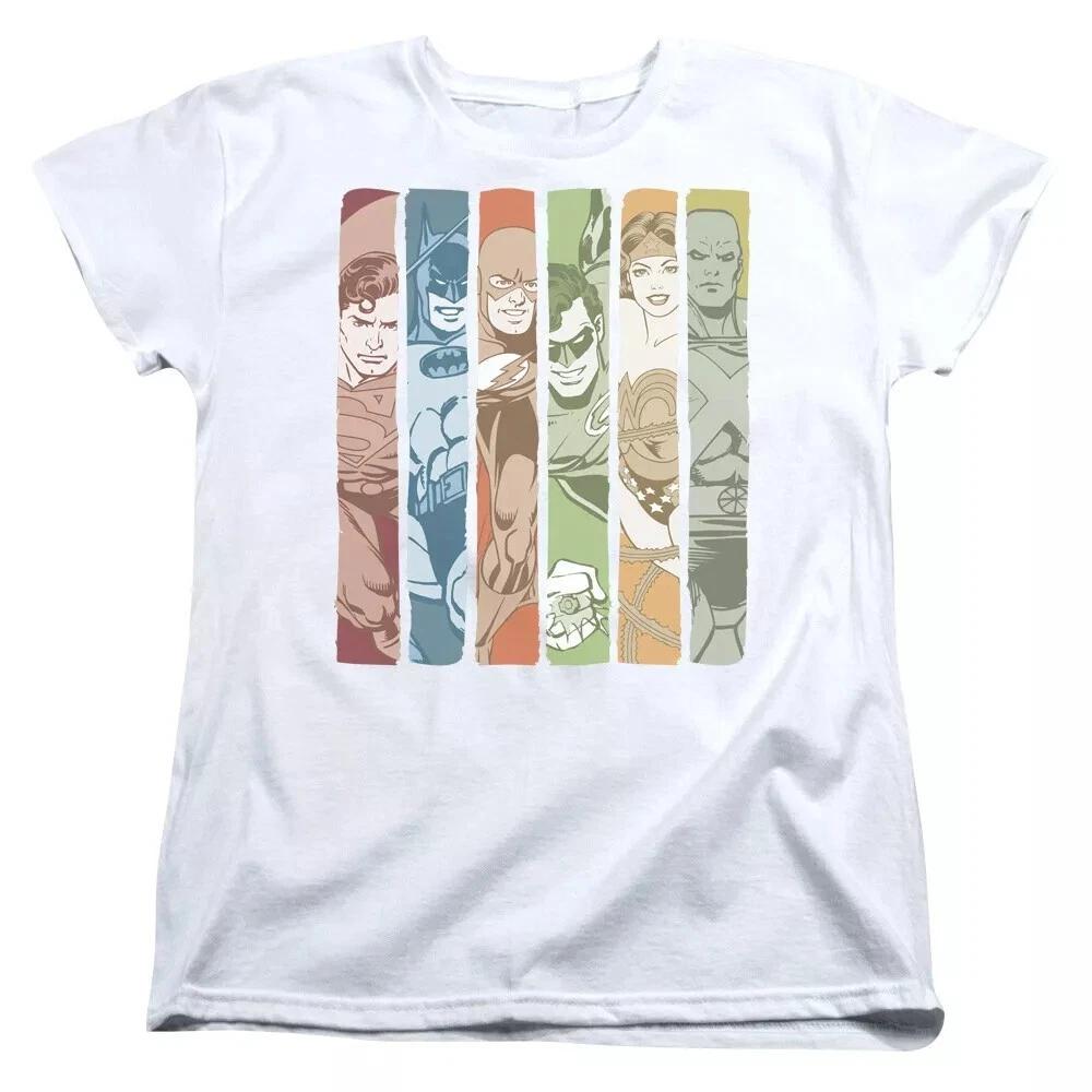 Justice League Of America  Justice League Columns  Women s T-Shirt 4XL
