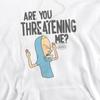 Beavis & Butthead Mens Are You Threatening Me? Hoodie