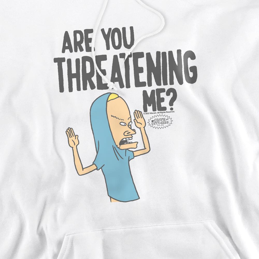 Beavis & Butthead Mens Are You Threatening Me? Hoodie