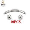 10PCS G23 Titanium Eyebrow Piercing Jewelry Nose Septum Piercing Ring C Rod 16G ASTM F136 Women Labret Lip Stud