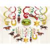 Horse Race Party Disposable Tableware Sets Plates Tablecloth Napkins Hanging Streamers Dinnerware For Birthday Party Decoration