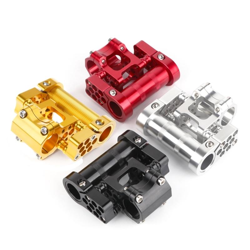Adjustable Bicycles Double Stem Aluminum Alloy Folding Bike Porous Stem 25.4MM Hollows Bicycles Handlebar Stem