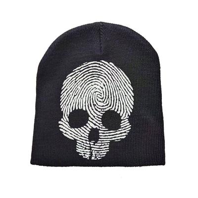 Fashion Knitting Caps Men Women Halloween Gothic Luminous Spider Web Skullies Beanies Winter Warm