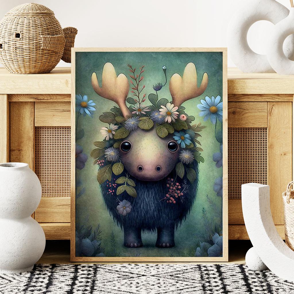 Poster for a Child Children's Pictures Moose