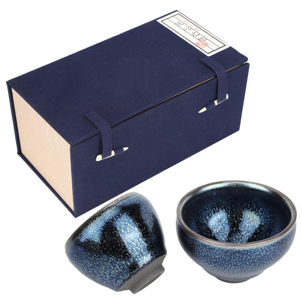 2 szt. Kubki ceramiczne Glazurowany kubek do herbaty Zestaw do herbaty Naczynia do napojów Prezent Rzemiosło Artykuły kuchenne