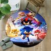 1pc Sonic1 Print Round Carpet Chair Round Carpet Suitable for Bedroom Living Room Home Decorative Carpet