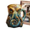 Octopus Beer Coffee Mugs Beverage Drinking Cups Resin Beverage Drinkware For Cappuccino Latte Milk Soup Water Juice Beer Wine