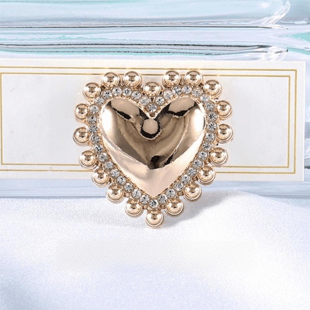 8Pcs 19/25MM Size Metal Shank Buttons Vintage Sewing Buttons Luxury Heart-Shaped Buttons DIY Outfit