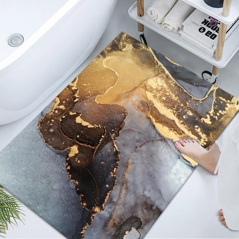 Bathroom Floor Mat Toilet Carpet Absorbent Bathroom Door Mat Bathroom Door Mat