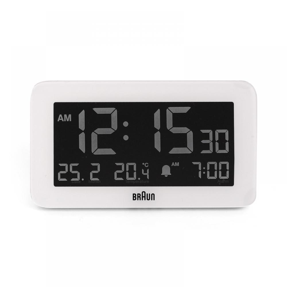Ψηφιακό ρολόι γραφείου Braun Bc10w με ξυπνητήρι Crescendo καιρού