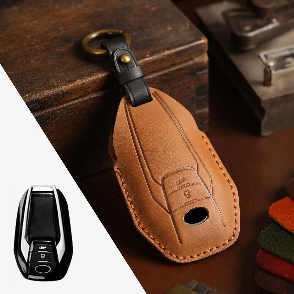 Geeignet für SAIC MAXUS G50/D60/G20 Schlüsselhülle Autoschlüssel Fernbedienung Schutzhülle Schnalle Autoschlüsselhülle Echtleder
