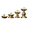 Ghee Lamp Holder Candle Holder Temples Tibetan Buddhist Supplies Golden Cup Oil Lamp Holder for Dining Table Office Decoration