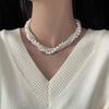 Elegant Jewelry Multi layered Necklace Graceful Pearls Necklace Beaded Neck Chains for Evening Parties and Celebrations