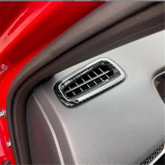 Carbon Fiber 2X Dashboard Air Outlet Vent Cover Trim For Honda Civic 2022 11th