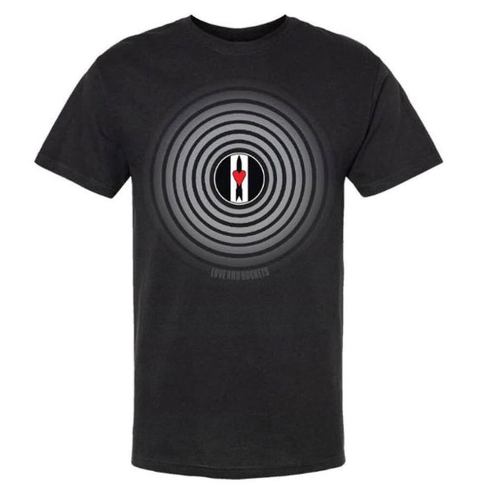 Love And Rockets Bullseye Logo Large Black t-shirt